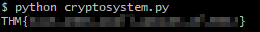 image of output of python script